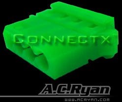 AC Ryan Connectx™ T-Molex power Female - UVGreen 100x T-Molex Female Zielony