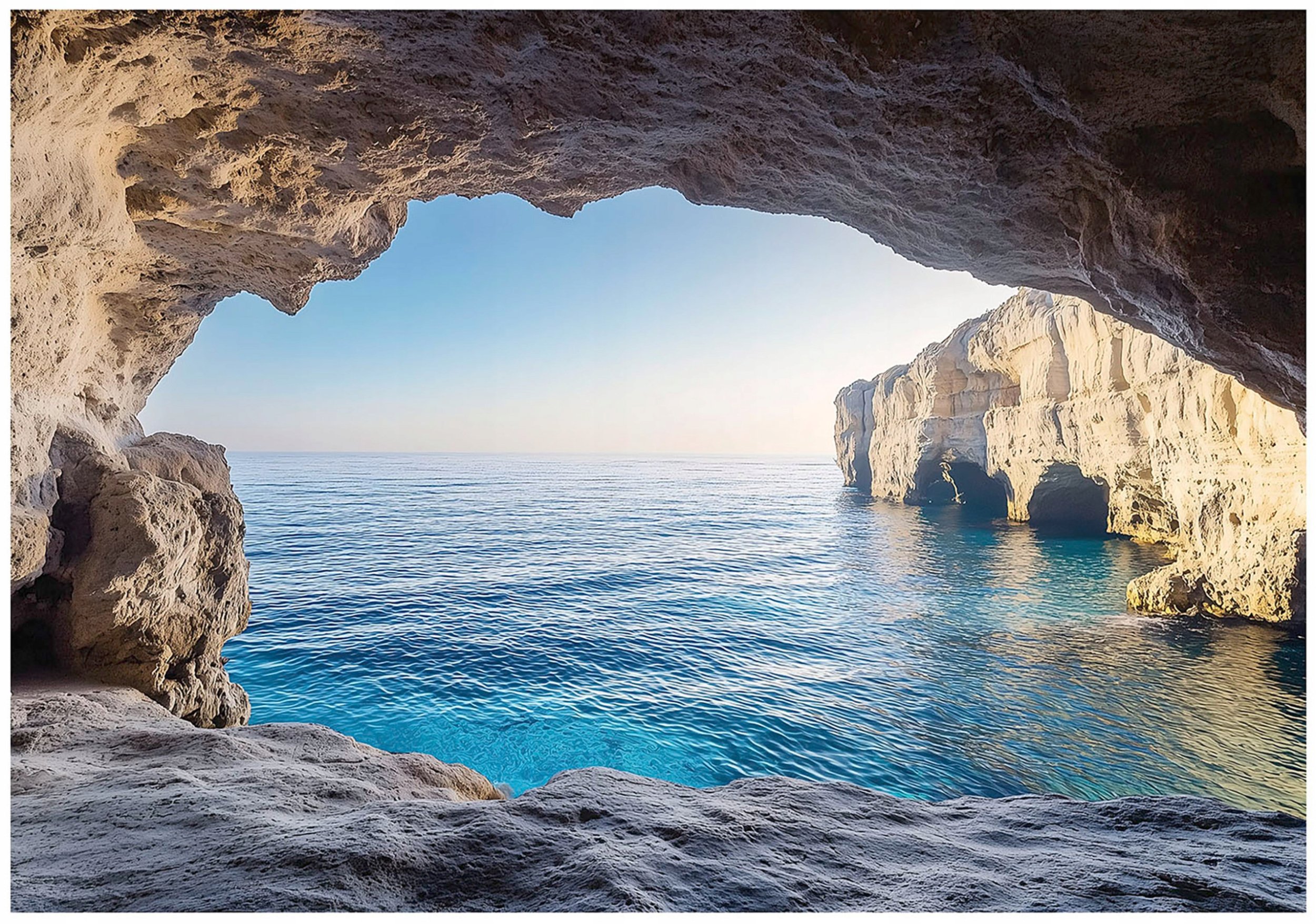 Fototapeta Ocean Jaskinia 3D Krajobraz Na Ścianę Sypialnia Salon 400X280