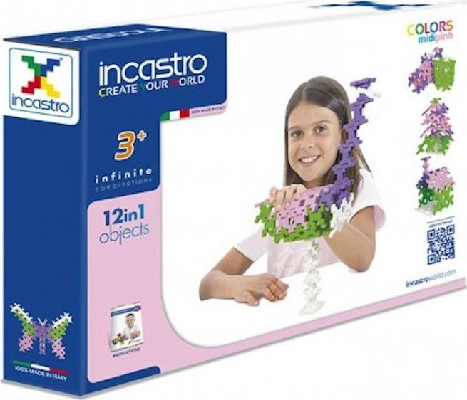 Incastro Incastro Midi Pink 60 el. - Klocki konstrukcyjne