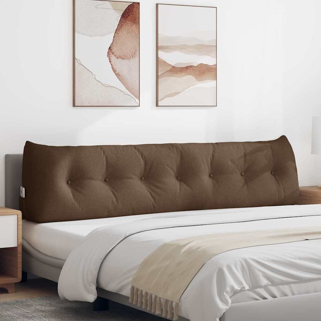 vidaXL Poduszka na plecy Brązowy 200 x 24 x 50 cm tkanina