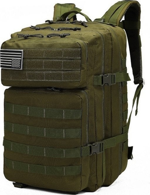 Plecak turystyczny LeanToys Plecak Militarny Wojskowy Taktyczny Khaki 40-60L