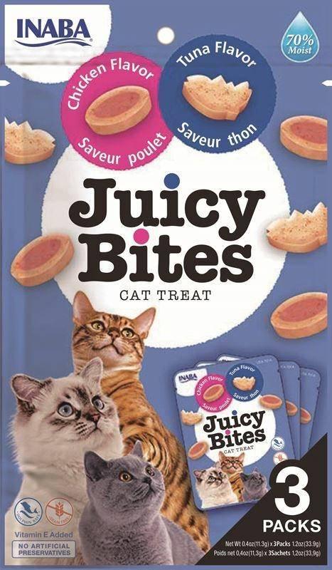 Inaba Foods Churu Juicy Bites Chicken Tuna 33,9g, przysmak dla kota z tuńczykiem