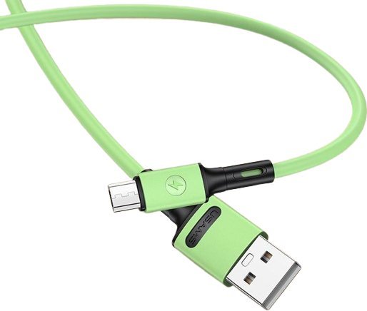 Kabel USB Usams USB-A - microUSB 1 m Zielony (69871-uniw)