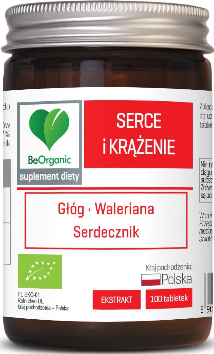 Aliness BeOrganic Serce i Krążenie BIO 500 mg x 100 tabletek one size