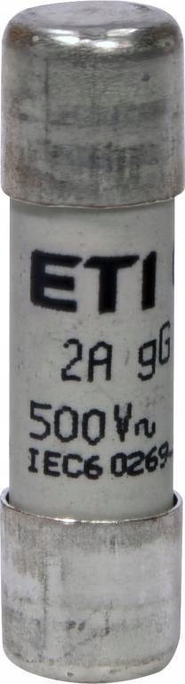 Etipo Wkładka topikowa cylindryczna CH10x38 gG 2A/500V 002651013 Eti