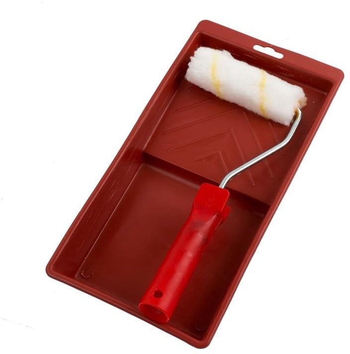 ROLLER WITH HANDLE AND PAINT TRAY OKKO