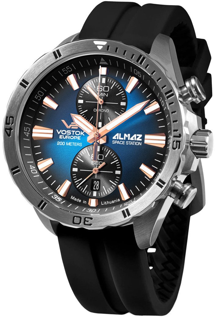 Zegarek męski Vostok Europe 6S11-320A675S czarny