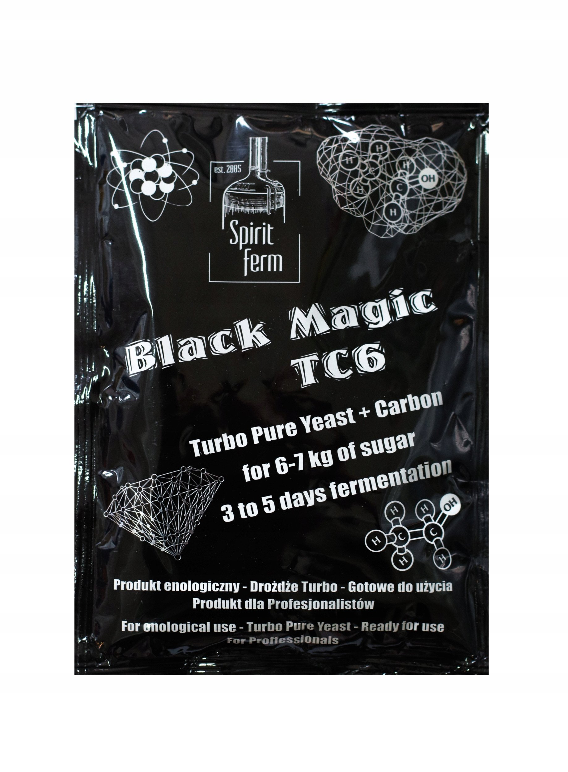 Drożdże GORZELNICZE SF TC6 BLACK MAGIC z węglem Aktywnym