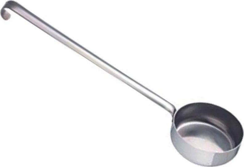 GI.METAL Stainless steel flat bottom dose ladle. 170 gr capacity