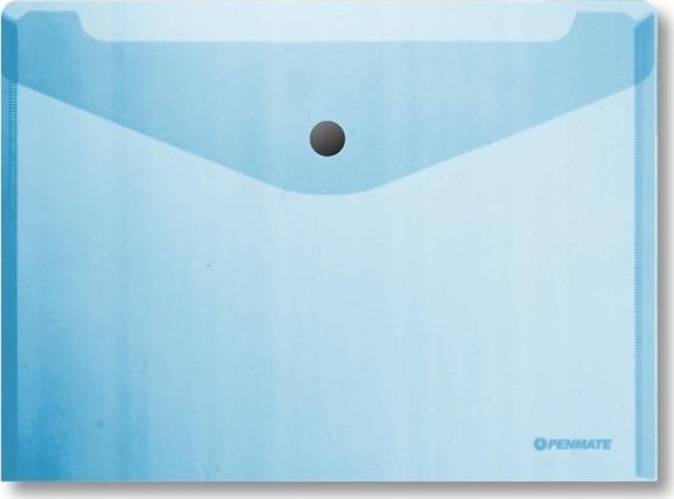 Koperta na zatrzask A6 PP-235 niebieska PENMATE