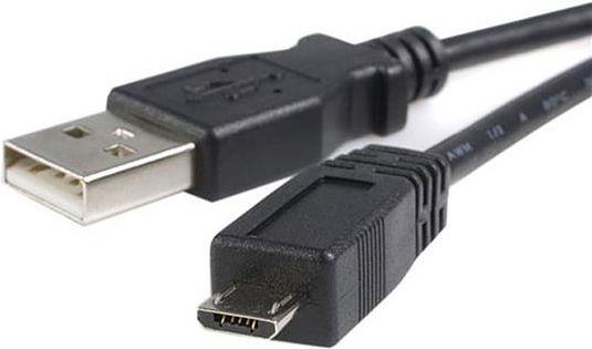 Kabel USB StarTech USB-A - microUSB 0.5 m Czarny (UUSBHAUB50CM)