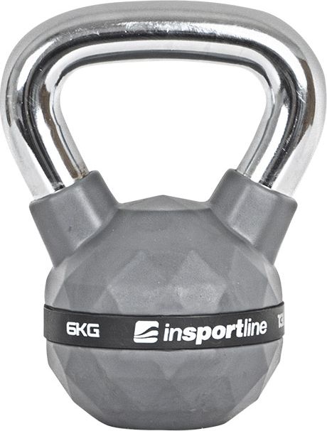 Kettlebell inSPORTline PU gumowany 6 kg