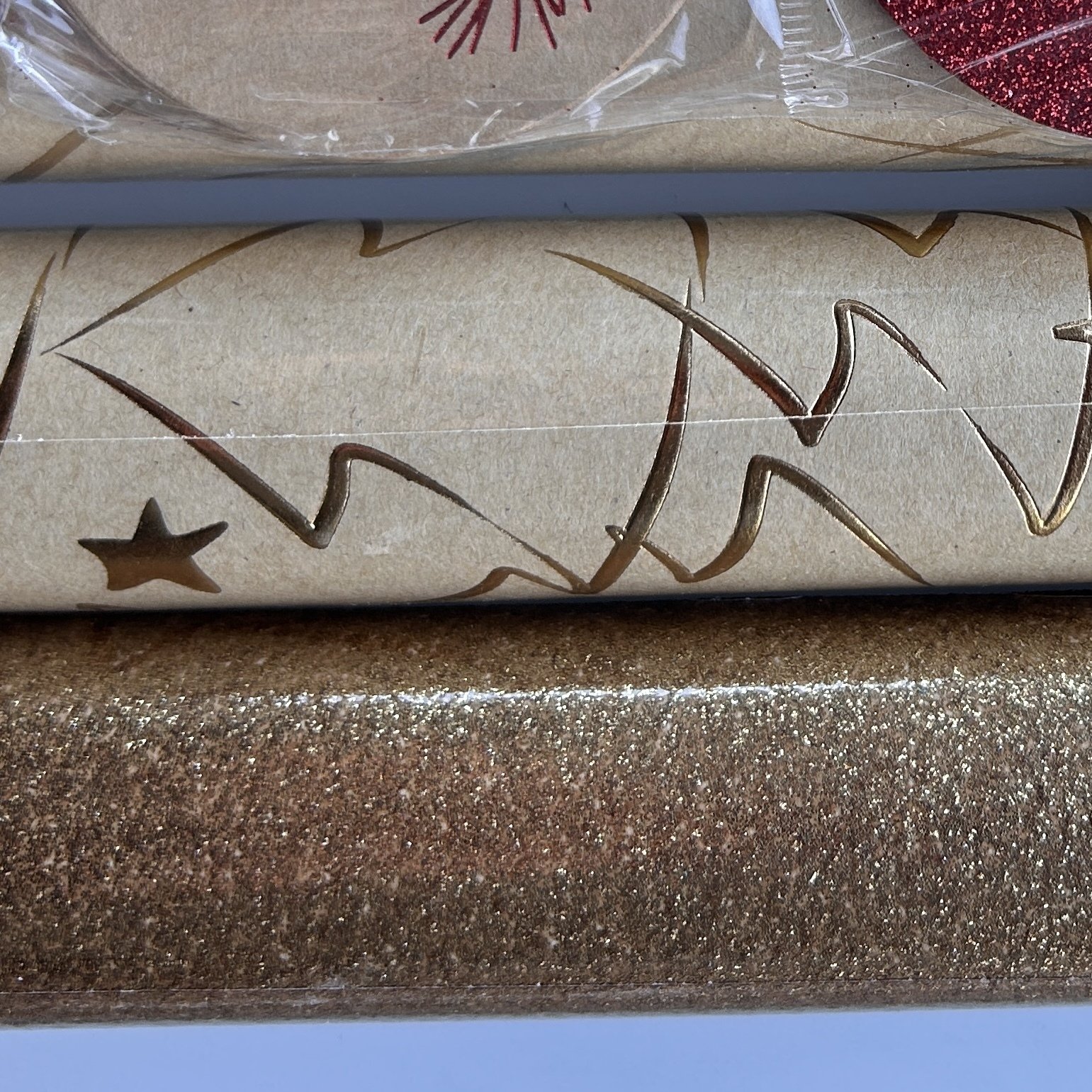 Zestaw papierów świąteczny z miejscem na życzenia 70cmx1,5m 2szt ZST94