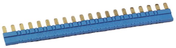 Finder Mostek grzebieniowy 20-torowy 36A 250V niebieski do zacisków A1 lub A2 (093.20)