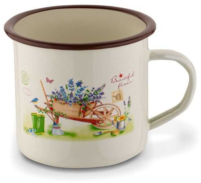 Kubek emaliowany 500 ml Garden