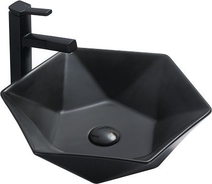 Umywalka Mexen Mexen Mery umywalka nablatowa 48 x 41 cm czarna mat - 21984885