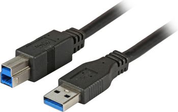 Kabel USB EFB USB-A - USB-B 3 m Czarny (K5236.3)
