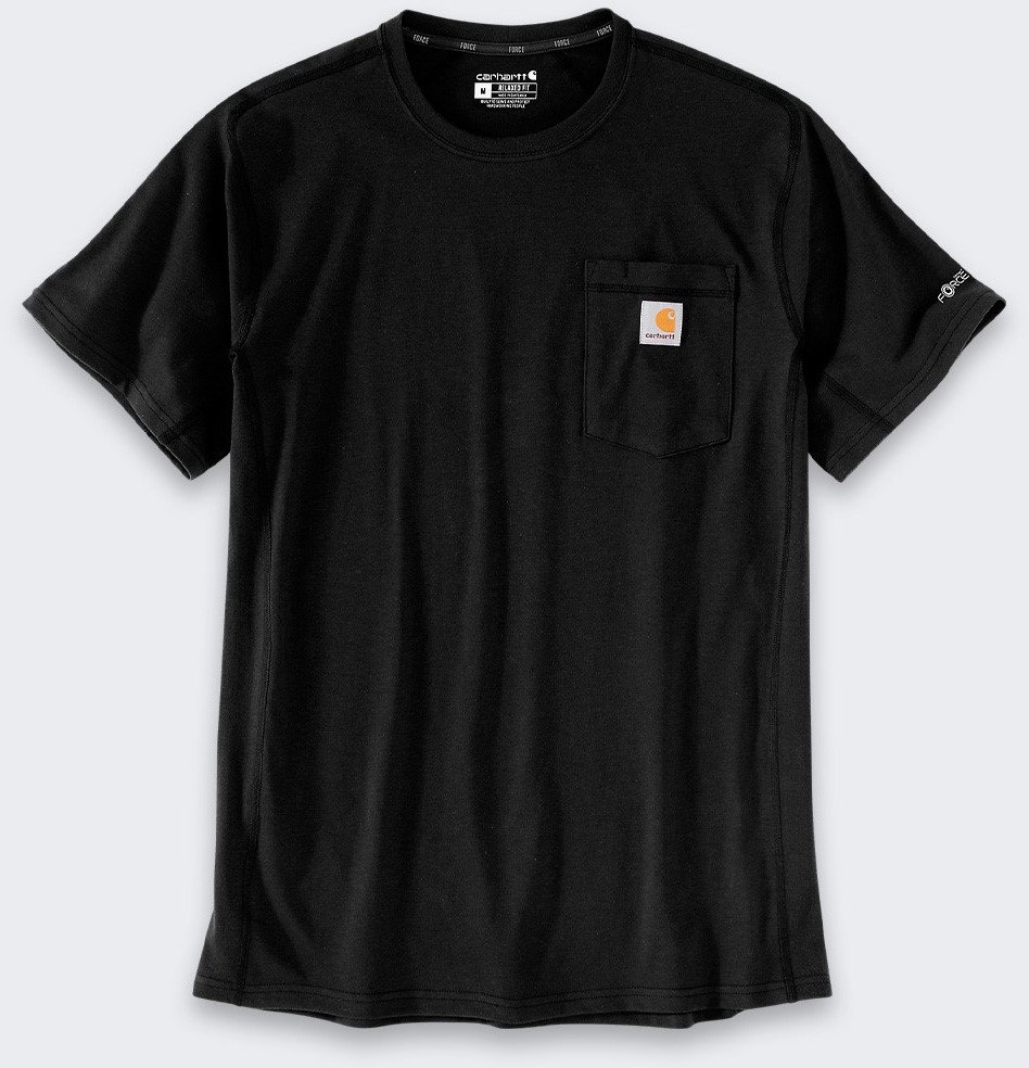 Koszulka Carhartt Force Mid Pocket Black