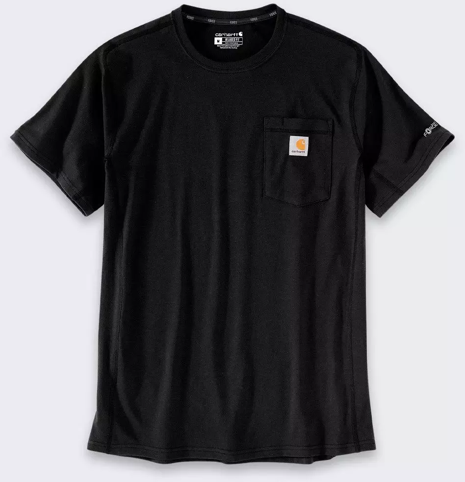 Koszulka Carhartt Force Mid Pocket Black