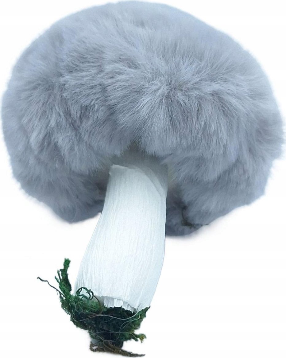 Christmas decoration Zawieszka dekoracyjna grzybek 8x12cm szary