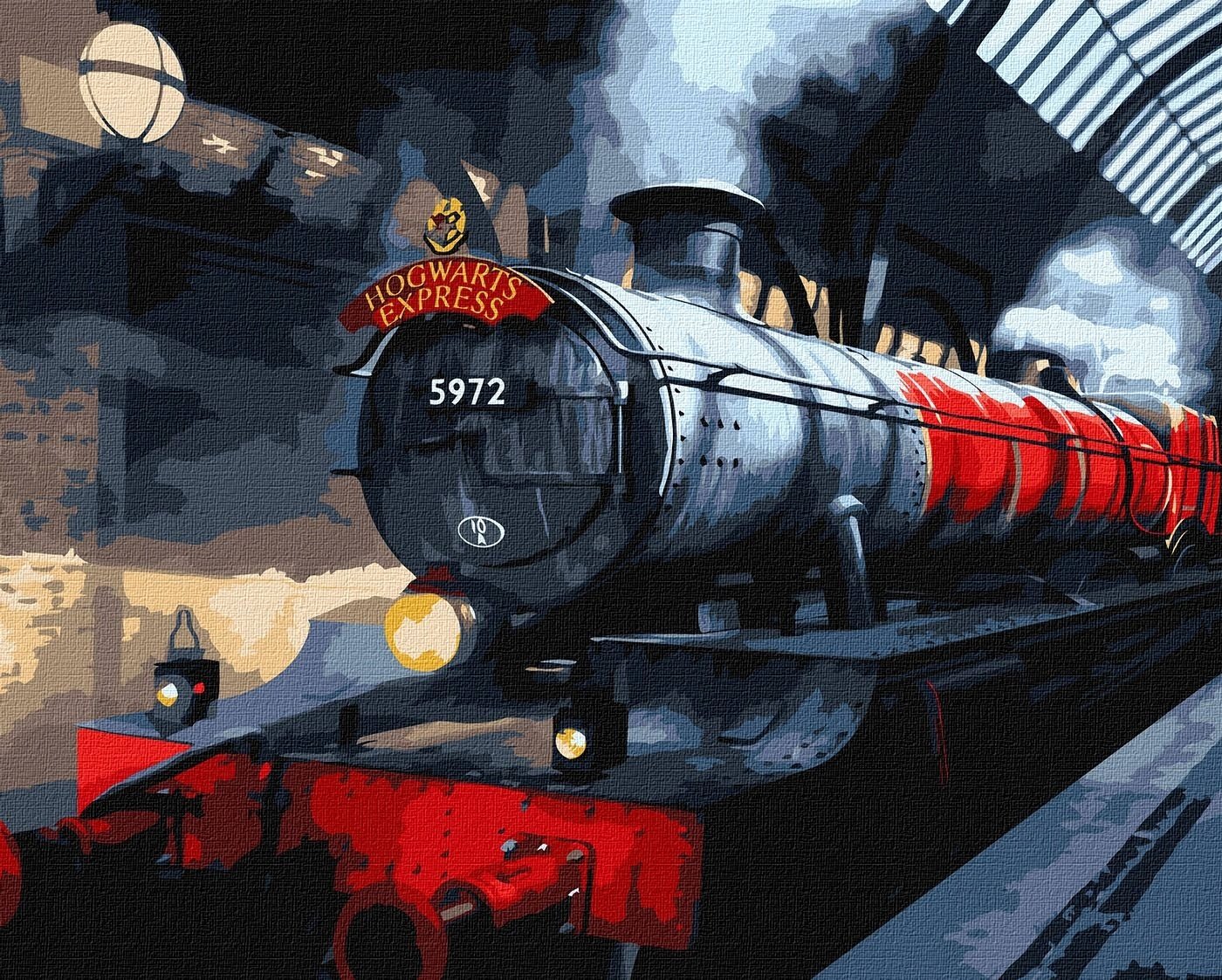 Malowanie po numerach -Ekspres do Hogwartu metal