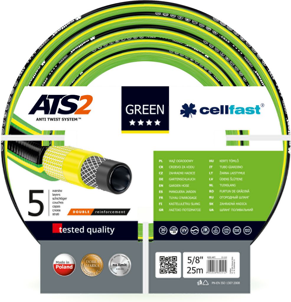 Cellfast Wąż ogrodowy Green ATS2 5/8" 25m (15-110)