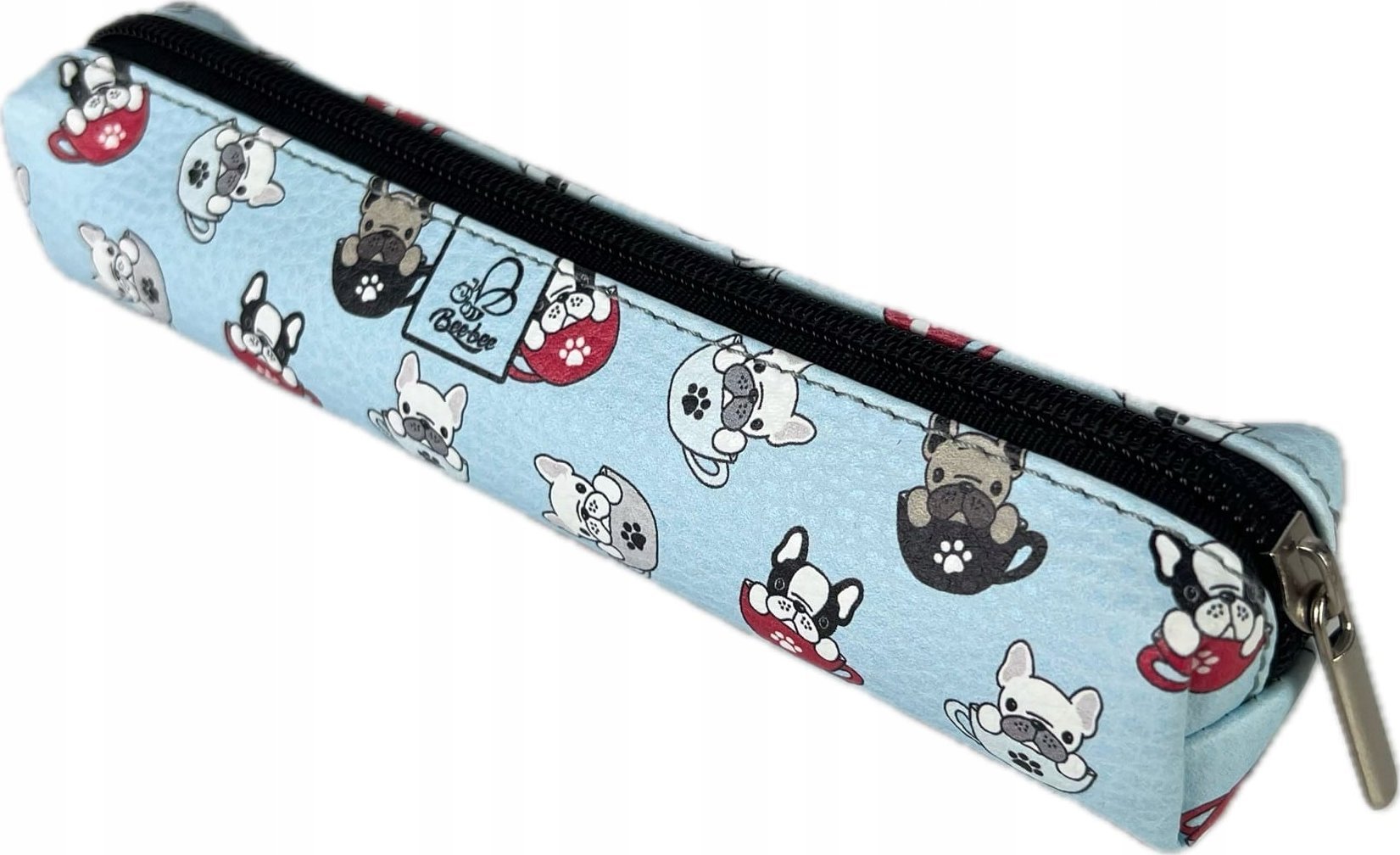 Piórnik Bee-bee Piórnik mini prostok±t Buldogi blue