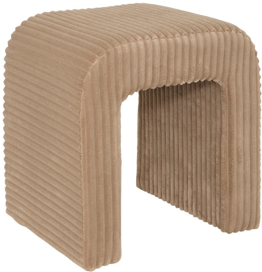 Stołek, puf sztruksowy Sevi, beżowy