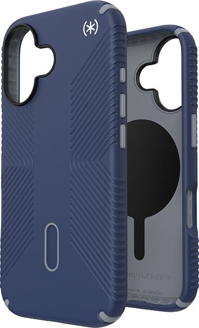 Speck Speck Presidio2 Grip ClickLock & MagSafe - Etui iPhone 16 (Coastal Blue / Dust Grey / White)