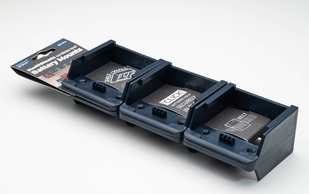 Bosch Uchwyty do baterii akumulatorów BOSCH 18V zestaw 6 sztuk StealthMounts