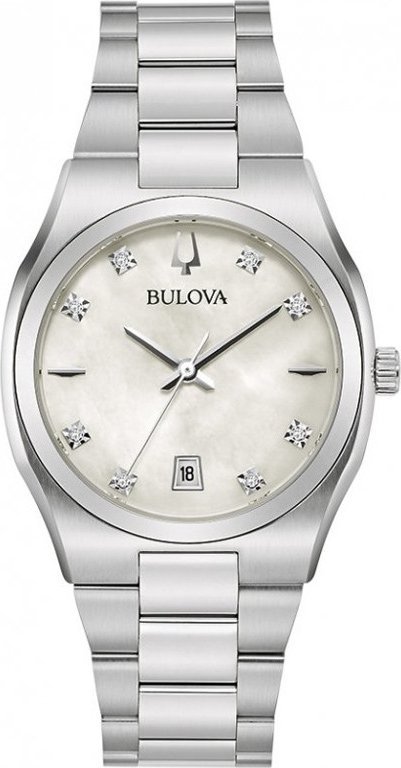 Zegarek Bulova Zegarek damski Bulova 96P218 srebrny
