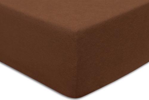 Darymex Prześcieradło frotte z gumką 200x220 kolor Czekolada