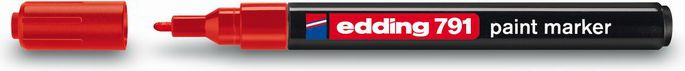Edding Marker lakierowy Edding 791 1-2mm CZERWONY (791CZ ED)