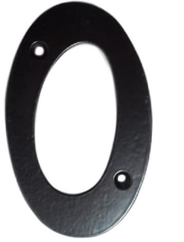 NUMBER 0 GB-2531_0 105X65MM BLACK