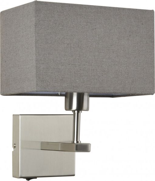 Kinkiet Italux Kinkiet ścienny szary Italux Norte hotelowy WL-1122-1-A-SN-RC-GR