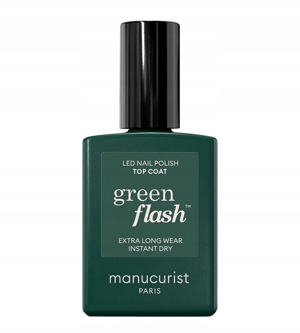 MANUCURIST_Green Flash Led Nail Polish Top Coat do paznokci 15ml