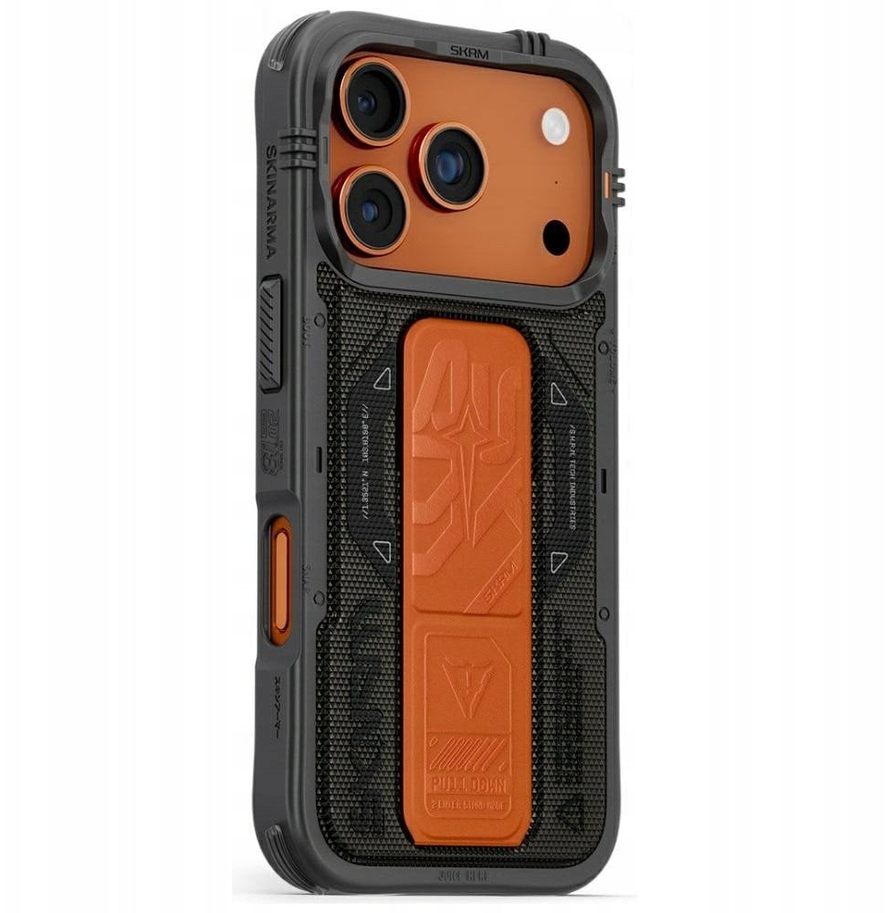 Skinarma Phantom Case for iPhone 17 Pro Magnetic Charging + Grip Stand Olive