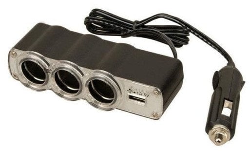 USB AND 12V SOCKET MULTIPLIER WITH CORD