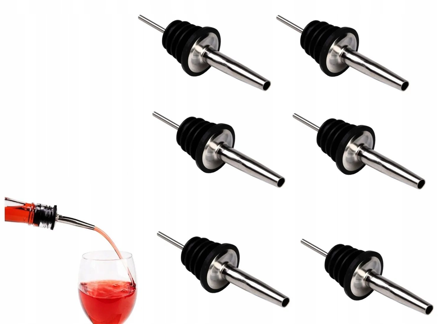 Hitbaits 6x Dozownik nalewak do butelki metalowy