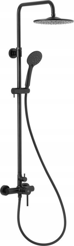 5036-910-81 / KFA / MOZA / MOZA DESZCZOWNIA Z BATERIĄ NATRYSKOWĄ MIESZACZOWĄ, CZARNA/