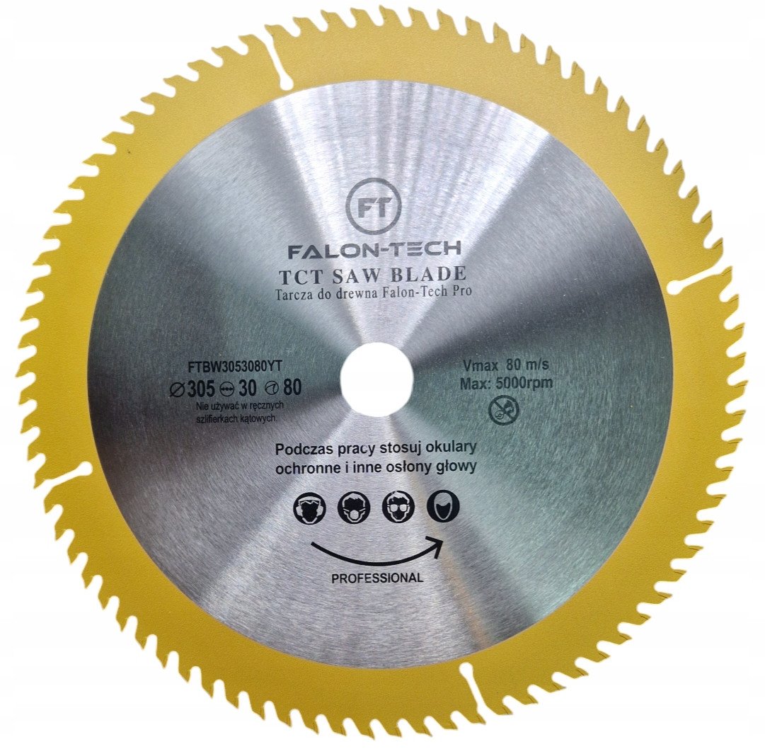 Tarcza widiowa do aluminium 305mm x 30mm 80T Falon-Tech