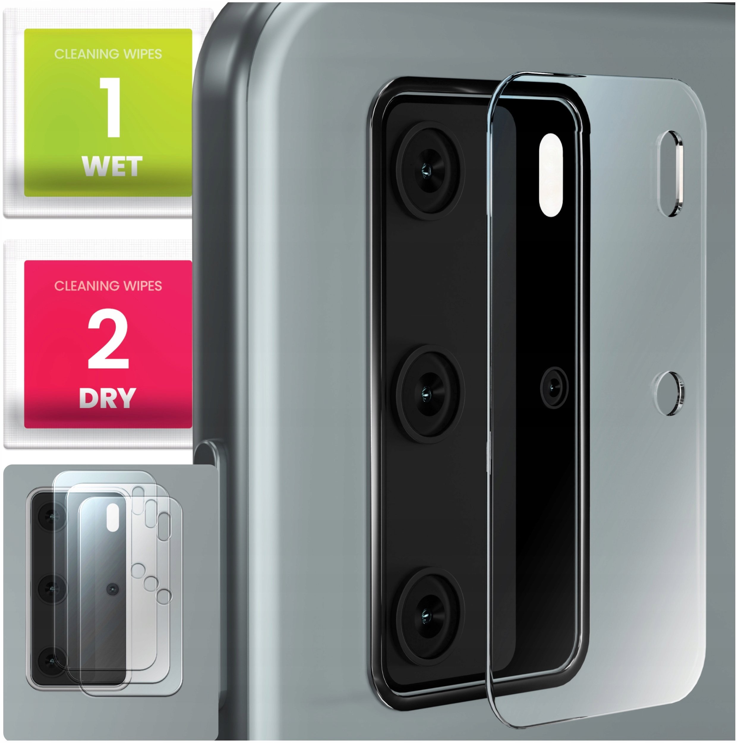 3-PAK Szkło Na Aparat Do Huawei P40 Pro (Hartowane, Ochronne, Na Obiektyw)