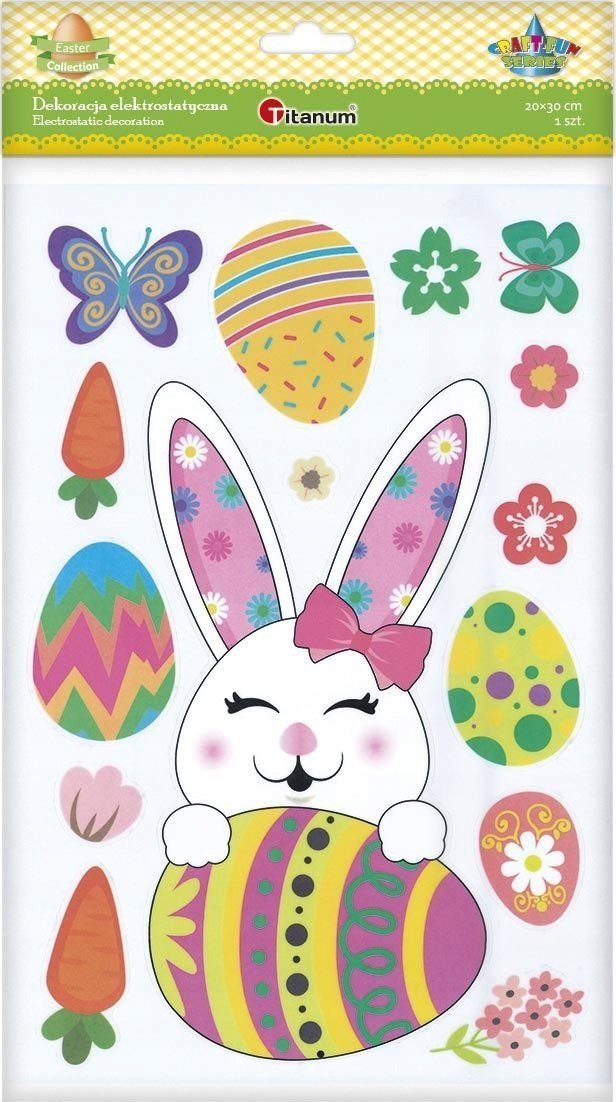 Titanum Dekoracje elektrostatyczne Wielkanoc 15szt