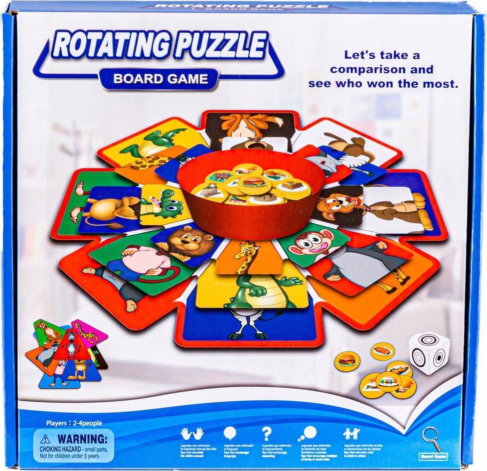 DK Obrotowa Gra Losowa, Układanka, Puzzle, Zwierzęta I Owoce