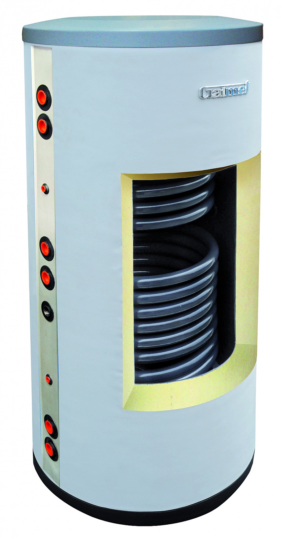 Galmet Wymiennik biwalentny z dwiema wężownicami spiralnymi do kolektorów słonecznych i sieci c.o. 200L (26-209000)