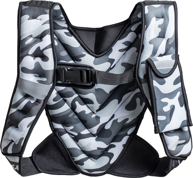 inSPORTline Kamizelka z obciążeniem Klaper 5 kg szary kamuflaż - 13465-3