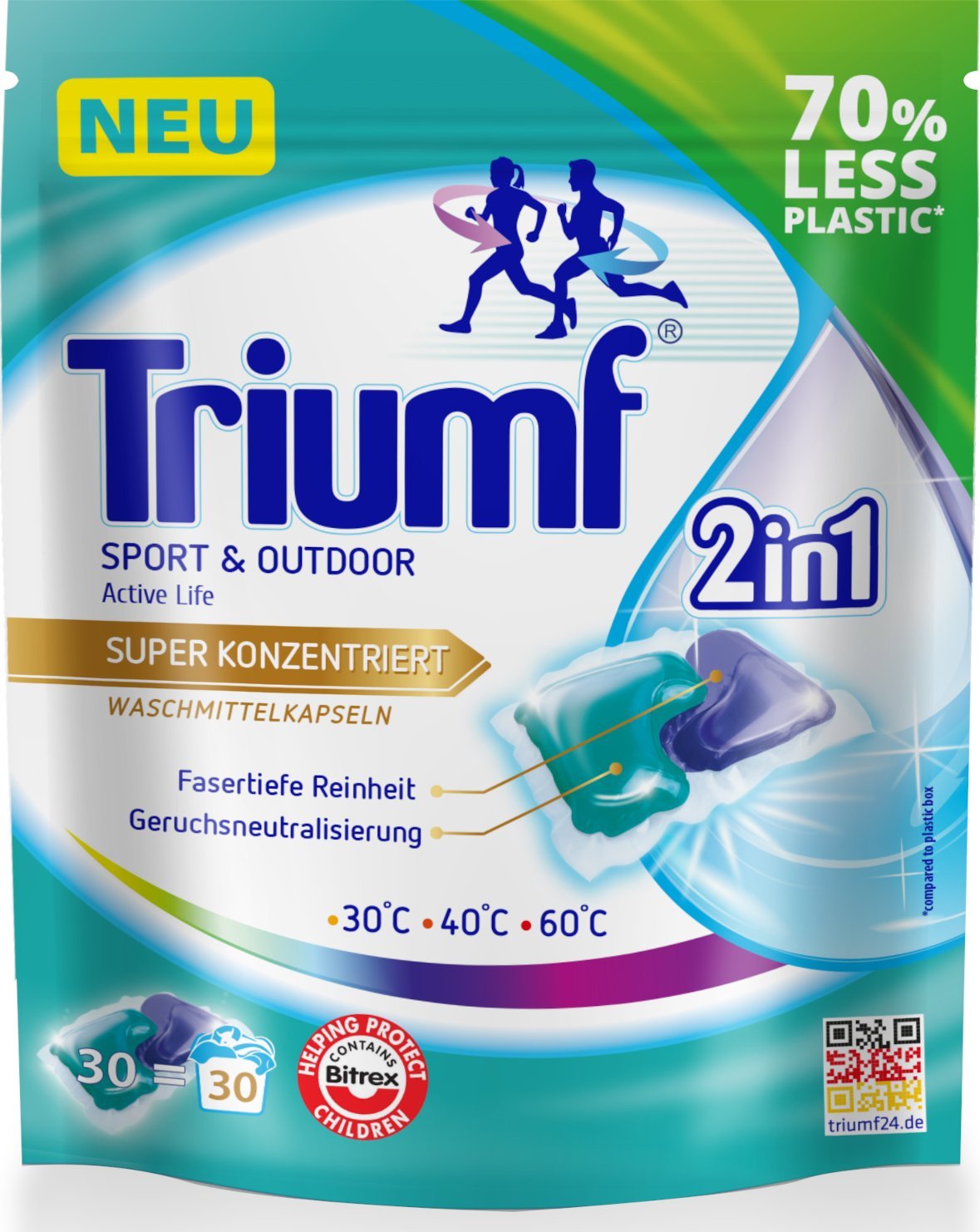 TRIUMF Kapsułki do prania Sport&Outdoor 30 szt