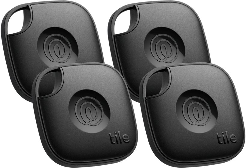 Tile Mate 2024 Locator, 4-pack, black