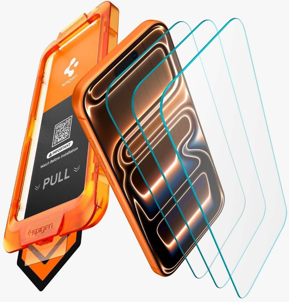 Spigen Szkło hartowane ALM GLAS.TR SLIM 3-PACK IPHONE 17 PRO CLEAR