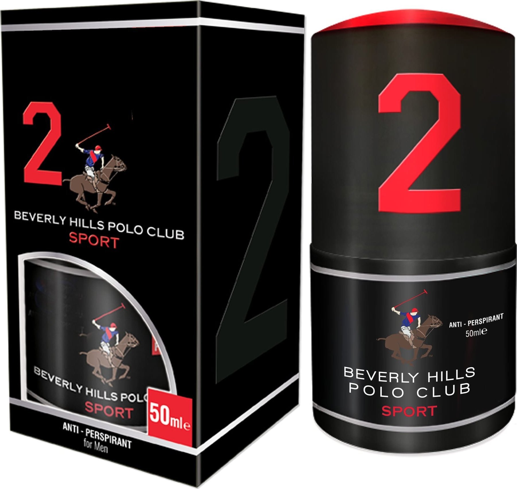 BEVERLY HILLS Polo Club 2 Antyperspirant roll-on dla mężczyzn 50 ml